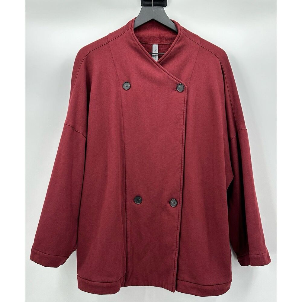 Raquel Allegra Women's Double Breasted Button 100% Cotton Jacket Size 1 / Small